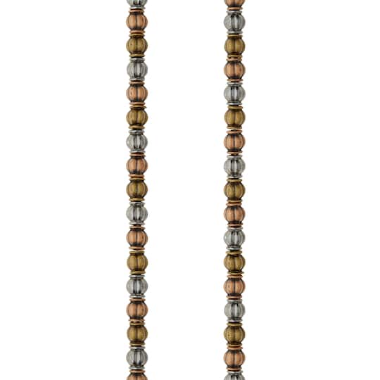 Metal Carved Lantern Beads, 5mm by Bead Landing™